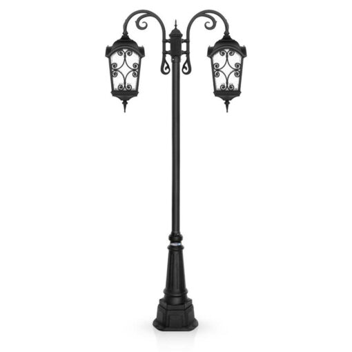 چراغ حیاطی ایستاده دو شاخه شب تاب مدل آروین کد SH-106721220