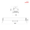 پروژکتور صنعتی 170 وات شعاع مدل SH-4731M-170W
