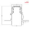 ریل مگنت توکار شعاع مدل SH-MPR-1M