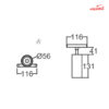 چراغ ریلی 10 وات شعاع مدل SH-MT10-2M