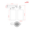 چراغ ریلی 30 وات شعاع مدل SH-437-30W