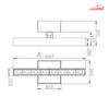 چراغ سقفی روکار 14 وات شعاع مدل SH-XT304M-14W