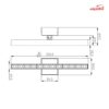 چراغ سقفی روکار 20 وات شعاع مدل SH-XT304M-20W