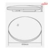 پنل سقفى روکار 50 وات گرد شعاع مدل SH-1115-50W