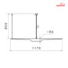 چراغ آویز مدرن 14 وات شعاع مدل SH-4118-14W