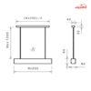 چراغ آویز خطی 36 وات شعاع مدل SH-1814s