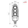 چراغ خیابانی 150 وات شعاع مدل SH-8350
