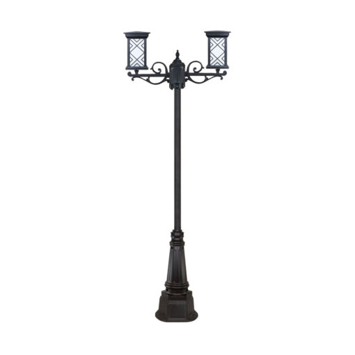 چراغ دو شاخه پارکی و حیاطی بیتانور مدل درتا طرح دار کد 482722T-96202