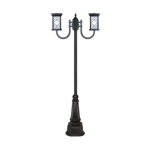 چراغ دو شاخه پارکی و حیاطی بیتانور مدل درتا طرح دار کد 482922T-96202