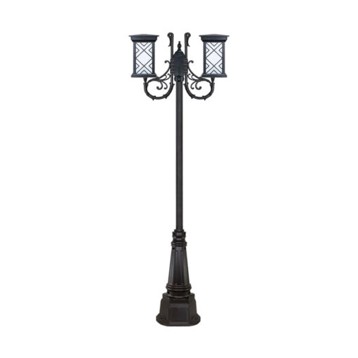 چراغ دو شاخه پارکی و حیاطی بیتانور مدل درتا طرح دار کد 482322T-96202