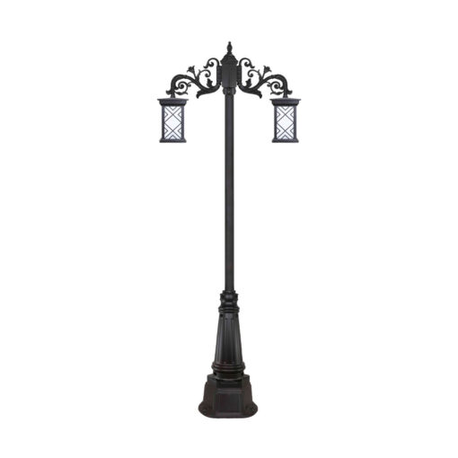 چراغ دو شاخه پارکی و حیاطی بیتانور مدل درتا طرح دار کد 482421T-96202