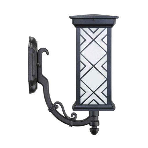 چراغ دیواری حیاطی و پارکی بیتانور مدل درتا بلند طرح دار کد 480122BT