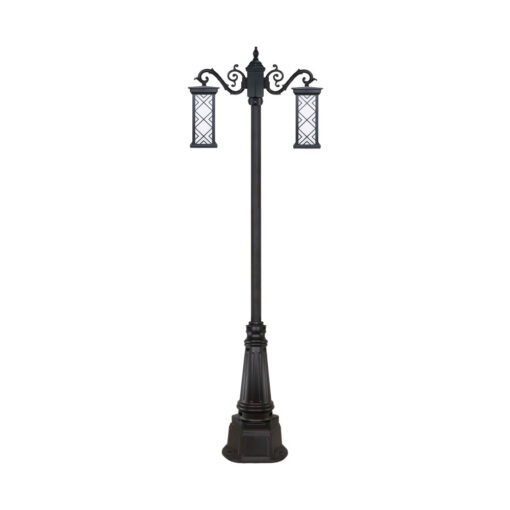 چراغ دو شاخه پارکی و حیاطی بیتانور مدل درتا بلند طرح دار کد 482221BT-96202