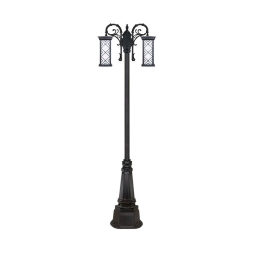 چراغ دو شاخه پارکی و حیاطی بیتانور مدل درتا بلند طرح دار کد 482321BT-96202