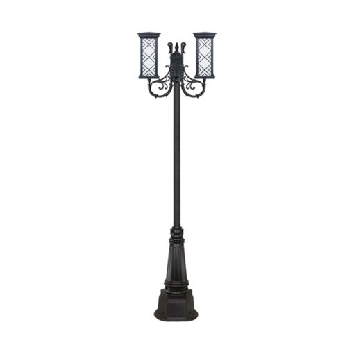 چراغ دو شاخه پارکی و حیاطی بیتانور مدل درتا بلند طرح دار کد 482322BT-96202