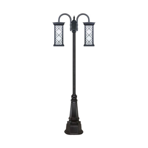 چراغ دو شاخه پارکی و حیاطی بیتانور مدل درتا بلند طرح دار کد 482921BT-96202