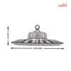 چراغ آویز لنزدار 50 وات آذر طیف سری بتا کد HL50W