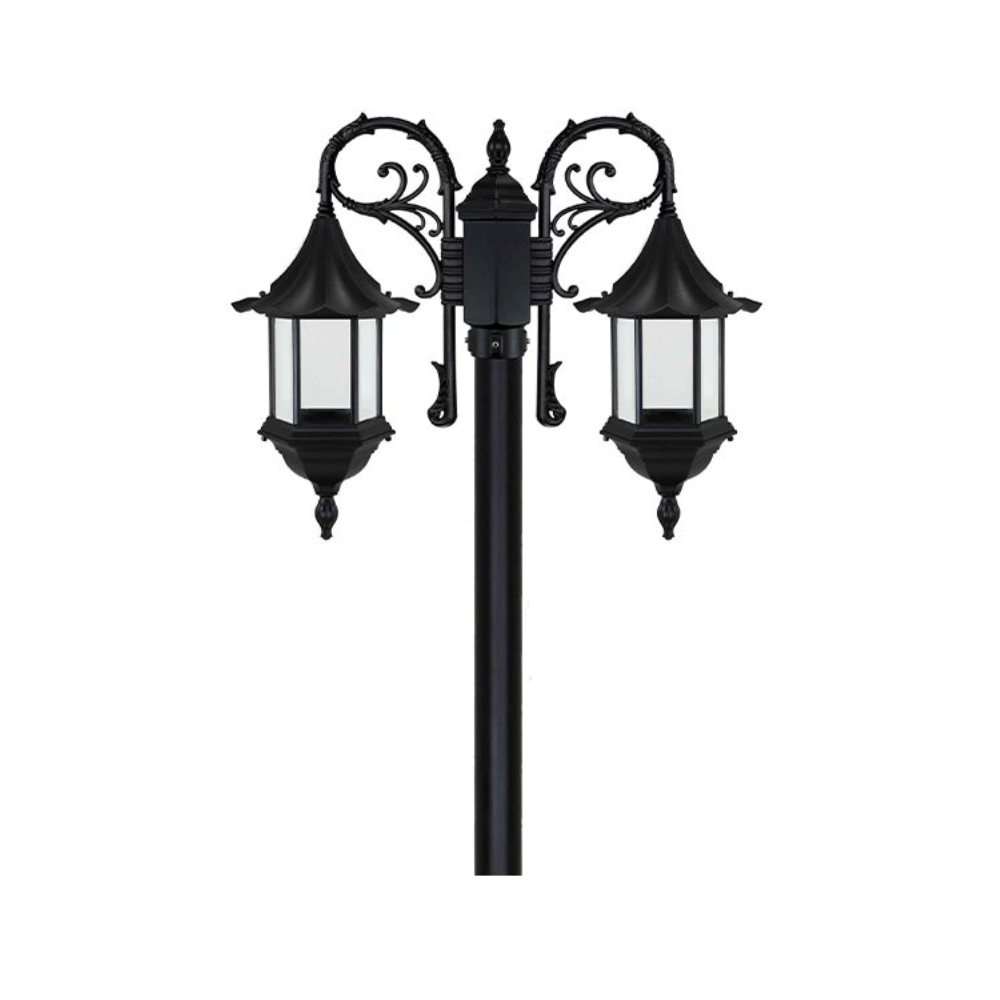 چراغ ایستاده دو شاخه ایفل مدل لاکچری سری 2 کوچک E2621-S