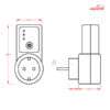 محافظ ولتاژ ارت دار 16 آمپر غیرقابل تنظیم JBH مدل دوشاخه ای کد P10016F0