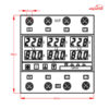 محافظ ولتاژ و جریان سه فاز 100 آمپر JBH مدل CVP-SP کد P44100A1