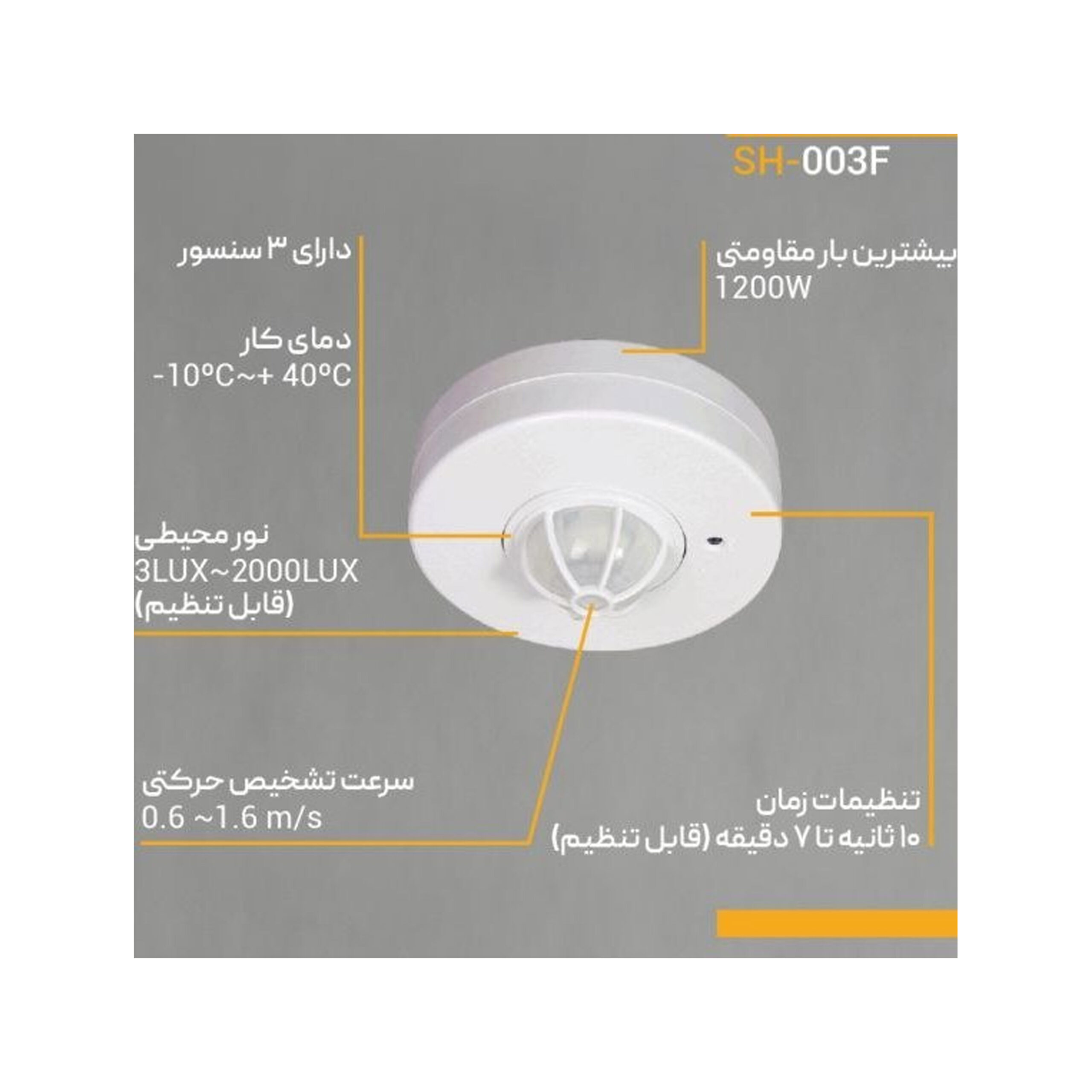 rooka سنسور حرکتی روکار شعاع