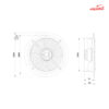 هواکش آکسیال صنعتی نمره 25 دمنده طرح آلمان کد VIF-25V4S