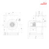 سانتریفیوژ سه فاز یک‌طرفه بکوارد نمره 31 دمنده مدل BIB-31/10-DN40-4T
