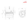 بلوئر فن کویل نمره 15 دمنده کد BEF-15/21V4SP