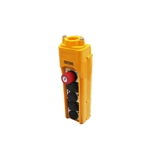 شاسی جرثقیل 5 شاسی واتر پروف کلید اضطراری قفل شو کلید دار پارس فانال کد AP2-5B-E+K