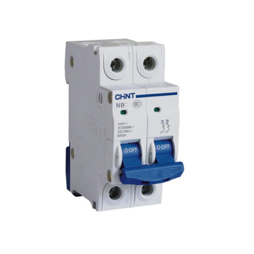 کلید مینیاتوری دوپل 25 آمپر چانت مدل NB1-C25-6K-2P