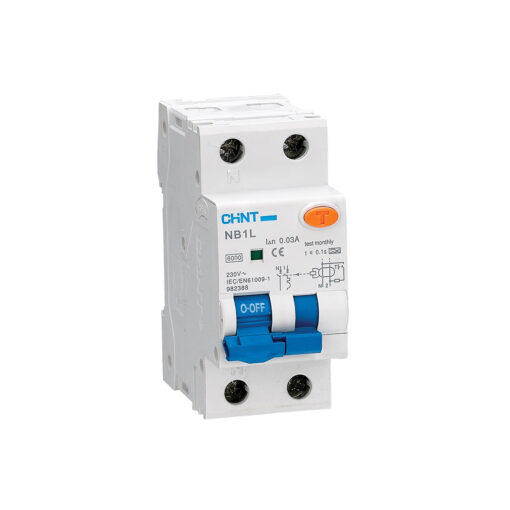 کلید محافظ جان دو پل 32 آمپر ترکیبی چانت مدل NB1L-2P-30mA