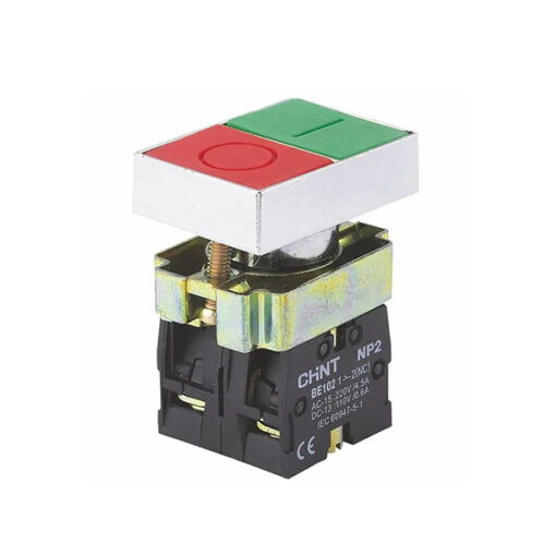 کلید فشاری استارت استپ دوبل چراغدار چانت مدل NP2-BW8465