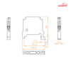 ترمینال فیوزی چراغ‌دار سایز 2.5 مدل RT-SK1.5-FLD-DT2.5-CFCLD رعد