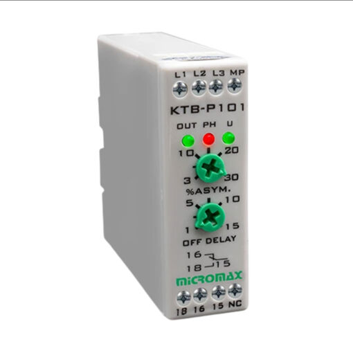 رله کنترل فاز کتابی 3 فاز میکرومکس مدل KTB-P101