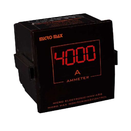 آمپر متر مولتی رنج 96×96 میکرو پروسسوری دیجیتال میکرومکس مدل MMX-A96