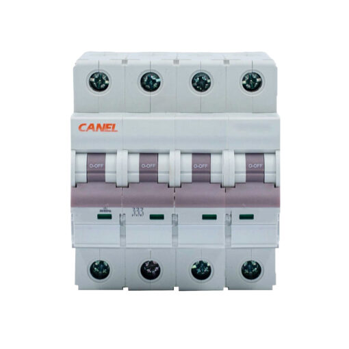 کلید مینیاتوری 50 آمپر چهار پل AC کانل کد C50-6KA-4P