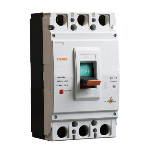 کلید اتوماتیک قابل تنظیم 1250 آمپر کانل کد 1250A-80KA-1250M-3P