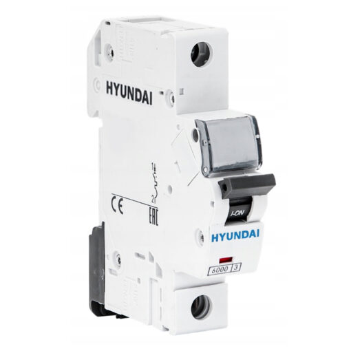 کلید مینیاتوری 50 آمپر تک پل هیوندای کد C50-6KA-1P