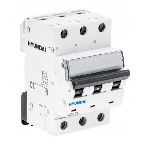 کلید مینیاتوری 40 آمپر سه پل هیوندای کد C40-6KA-3P