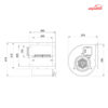 سانتریفیوژ دوطرفه فوروارد نمره 25 دمنده مدل BEF-25/20F4S1