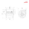 بلوئر فن کویل 20 سانت دمنده مدل BEF-20/20A4SP-H
