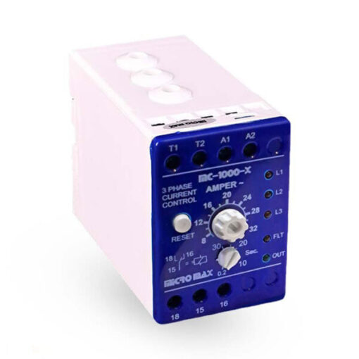 رله کنترل بار اضافه جریان 8 الی32 آمپر میکرومکس مدل MC-1000X