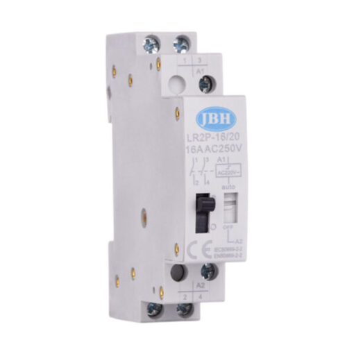رله ضربه‌ای 2 پل 16 آمپر دستی و اتوماتیک JBH مدل 2NO کد RL21620A