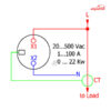 چراغ سیگنال وات متر گرد JBH کد DI 22-KW-R