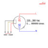 چراغ سیگنال کانتر گرد JBH کد DI 22-CNT-R